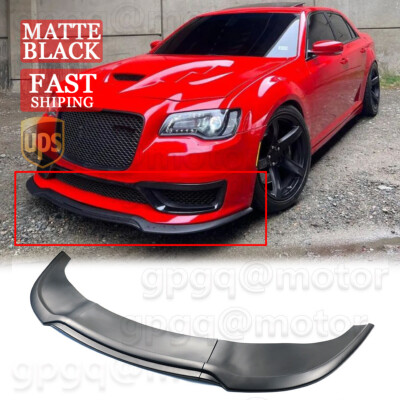 For Chrysler 300 C S Touring Sport SRT Bumper 2015-2023 Matte Front Lip Splitter