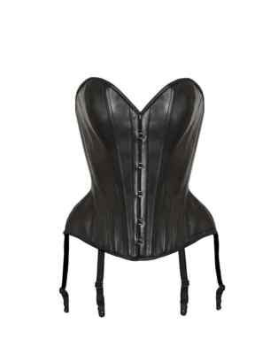 Leather Corset Top For Women Over burst Shapewear Gothic