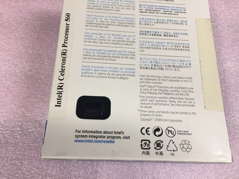 SLA2D Intel Celeron M 560 2.13GHz 533MHz FSB 1MB L2 Cache Socket PGA478 Mobile - Image 3 of 3