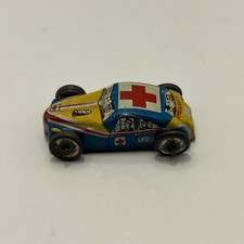 Vintage 1950s Tin Litho Ambulance Toy Car 1 1/2" Made in Japan Used VTG