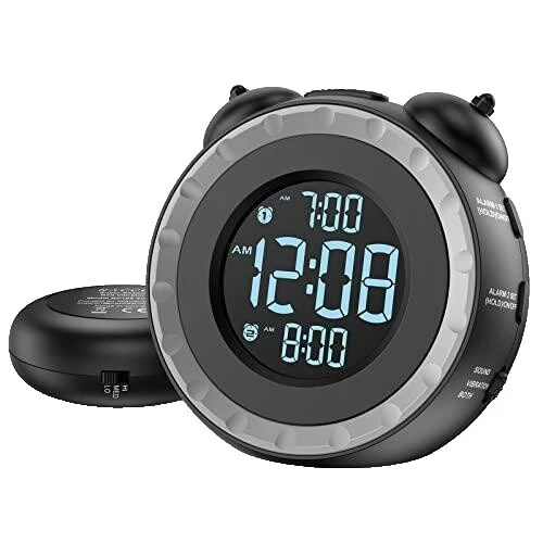 Relojes despertadores de fantasía y mitología Negro y Radio Reloj