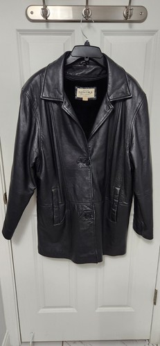 sonoma goods for life men black leather jackets size L