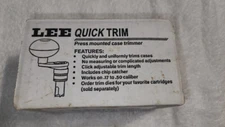 USED Lee Deluxe Quick Trim Press Mounted Case Trimmer 90437