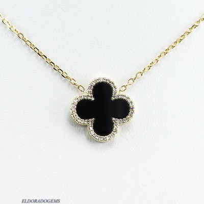 0.50 CT GENUINE DIAMOND BLACK ONYX 