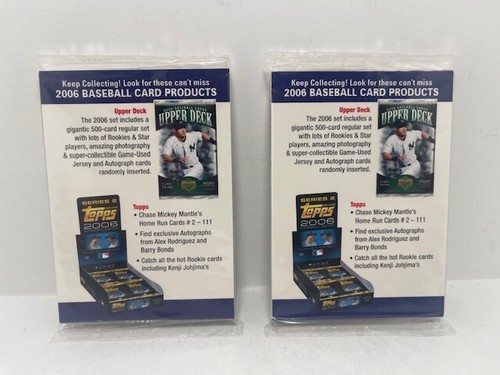 2006 National Baseball Card Day Trading Cards T1-T2 Both Factory Sealed