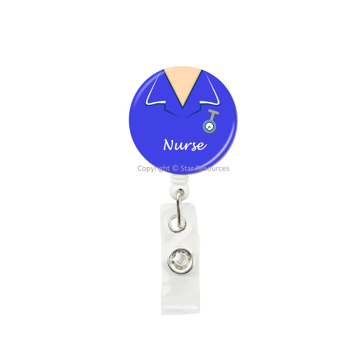 Nursing Student Badge Reel - Nurse In Progress ID Card Holder With Retractable Clip