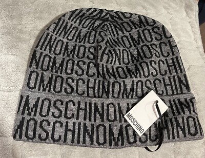 Moschino Beenie Hat Mens Size M UK