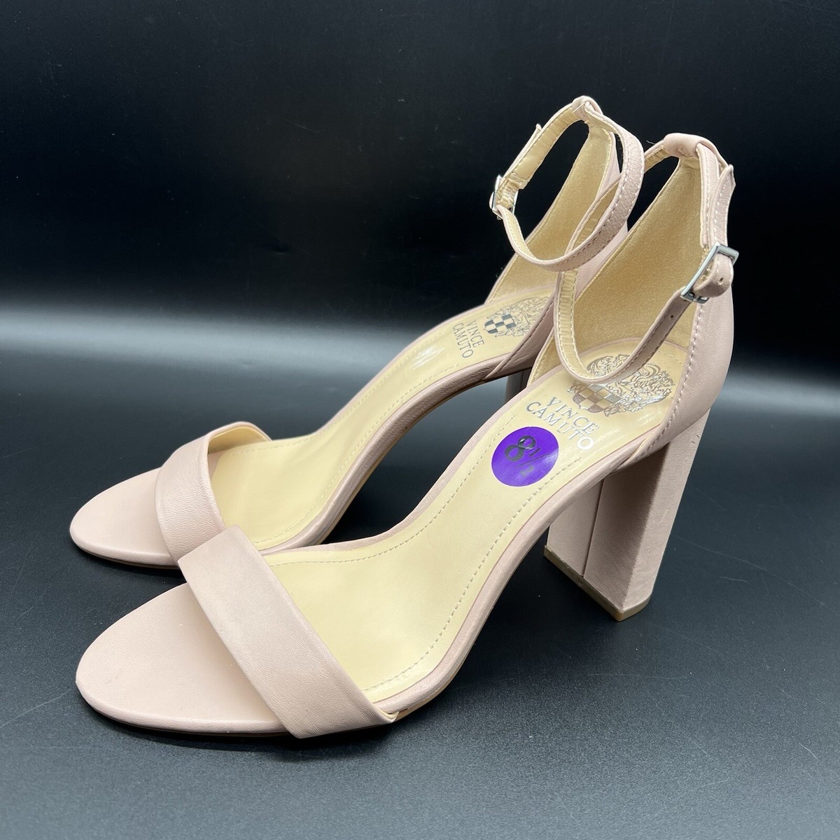 Escarpins Show How Pour Femmes - Taille 8.5 - Couleur Argenté Pailleté - Talon Cône - Occasion