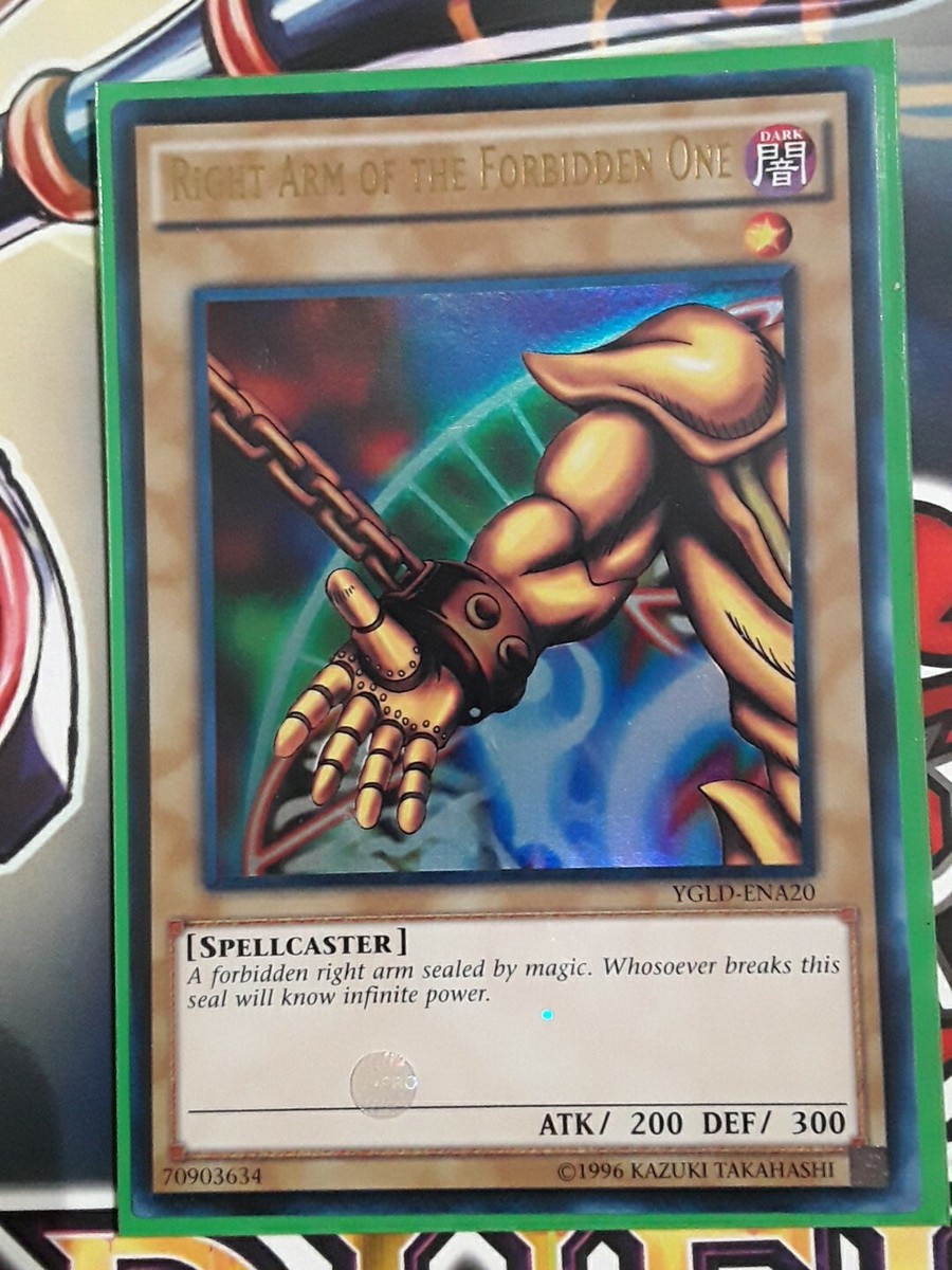 Yugioh! Exodia The Forbidden One Full Set Ultra Rare YGLD NM! Holo