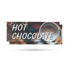 Hot Chocolate Vinyl Decal Warm Beverages Cozy Treats Seasonal Specials