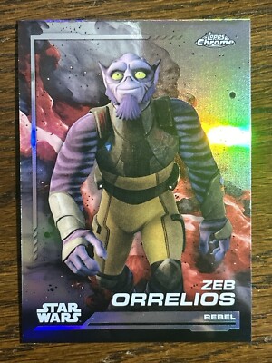 2024 Topps Chrome Star Wars Zeb Orrelios Refractor 