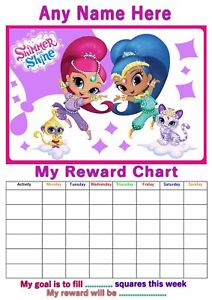 Shimmer And Shine Sticker Chart