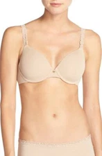 NATORI 732080 Pure Luxe Underwire T-Shirt Smooth Contour Bra NUDE size 32 DD (E)
