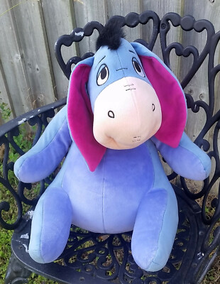 18 Zoll Disney Eeyore großes Plüschtier Winnie Puuh Fisher Price Mattel weich groß
