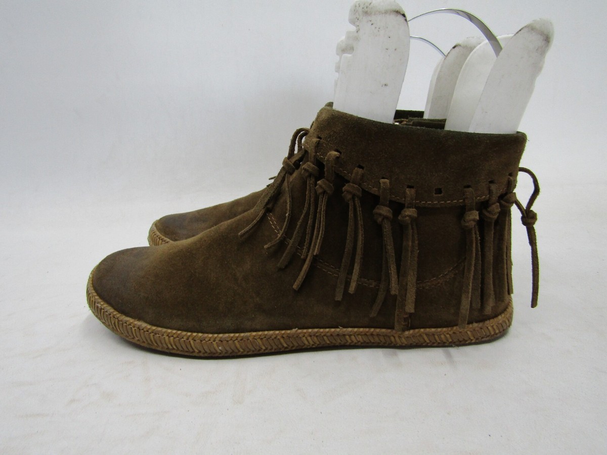 UGG Womens Size M Brown Suede Zip Ankle Fashion Boots Bootie