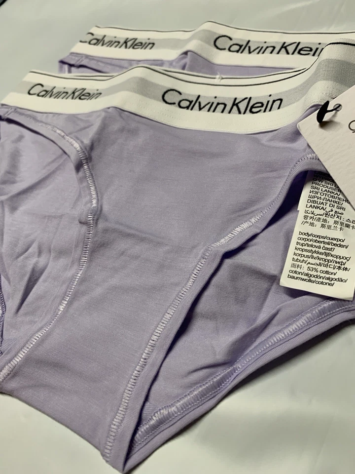 NWT Calvin Klein Size XS S Modern Cotton Bikini F3787 lavender $22 - Image 4 of 4