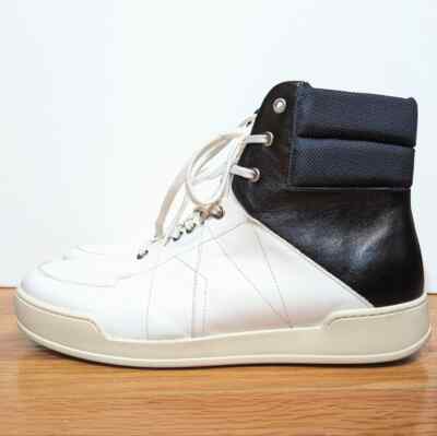 NWT Umit Benan High Top Blue White Sneakers like Rick Owens Italy 44 11