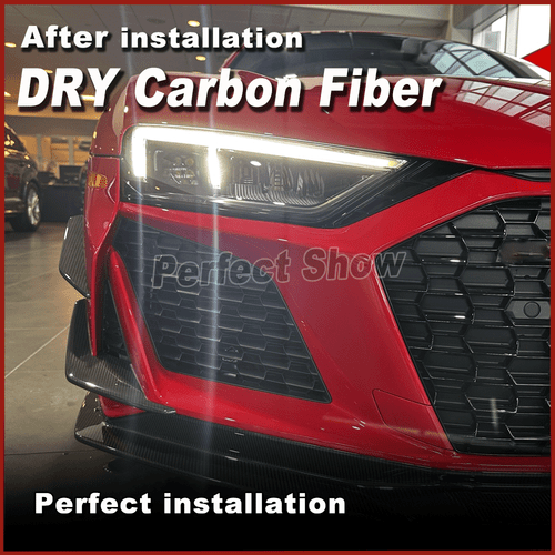 DRY Carbon Flaps Flossen Canards Front Wings Spoiler Splitter für Audi R8 V10 GT - Bild 10 von 16