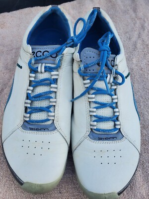 ECCO Biom Golf Shoes Men US EU 40 White Yak Leather