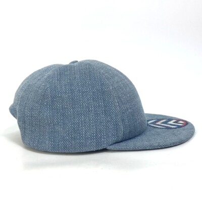 CHANEL Airline 16SS Denim Beaded hat cap baseball cap cotton blue Crystal-embroidered Denim Baseball Cap • Ruslan Baginskiy  main image 4