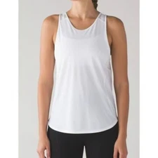 Lululemon Athletica Sculpt Tank II Running Top White Women's Sz 6