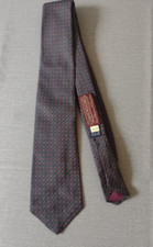 Polo Ralph Lauren Mens Tie Hand Made Imported Fabric All Silk Red Dots