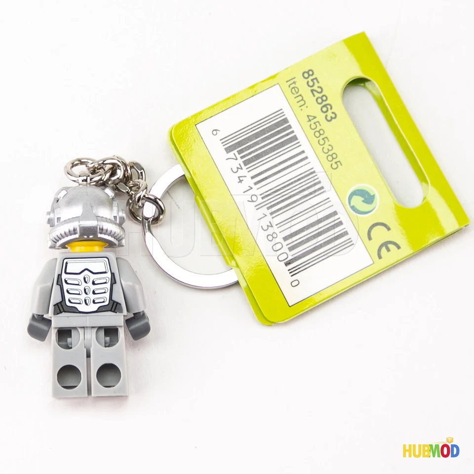 LEGO Power Miners Duke Veteran Miner Minifigure Minifig Key Chain 852863 RARE! - Image 2 of 2