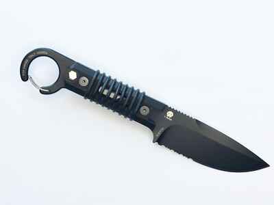 Fox Knives Ferox Schwarz Feststehendes Messer Outdoormesser Fartenmesser 21,0 cm