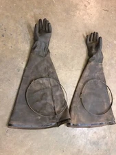 Sandblast cabinet gloves, large