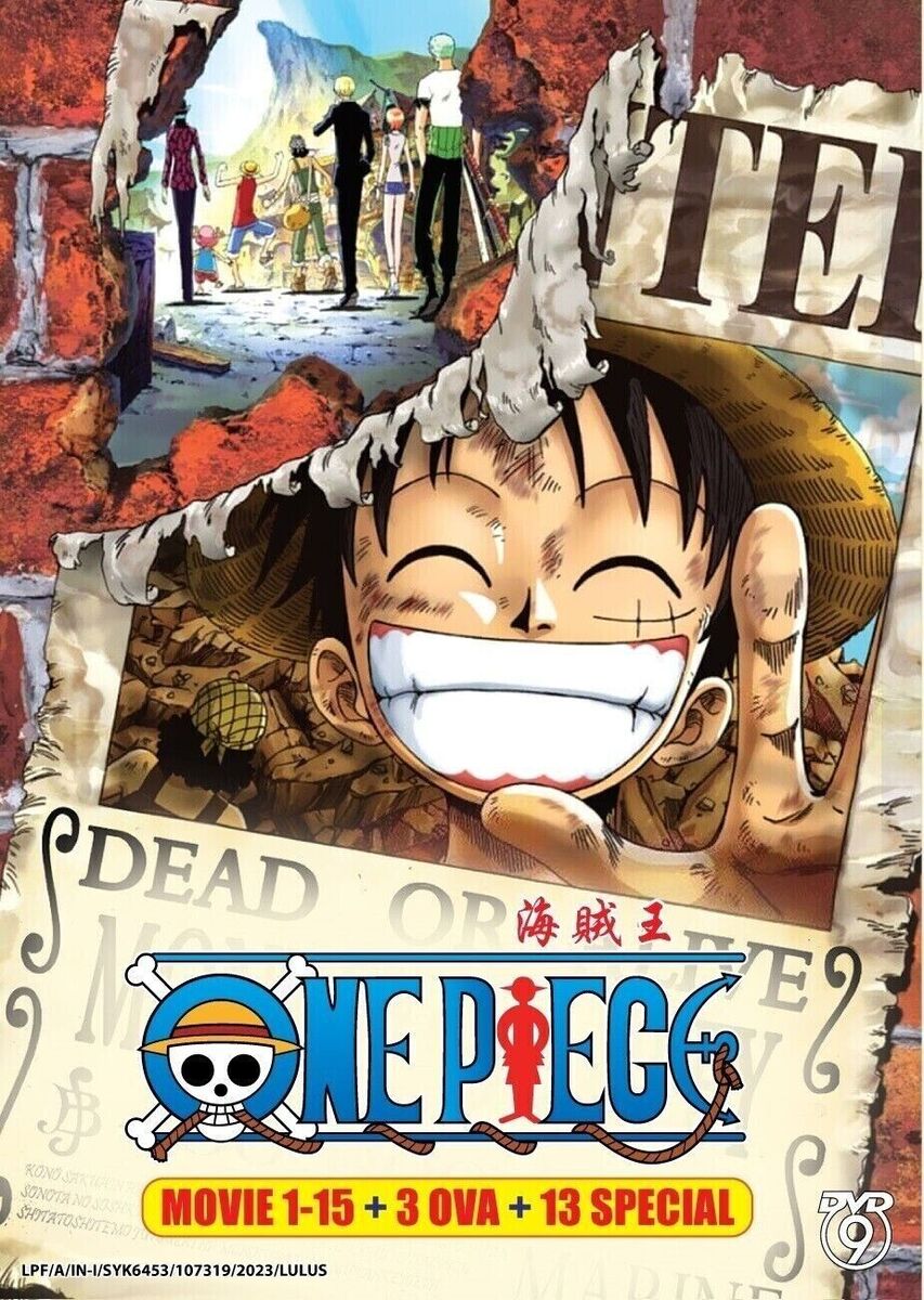 One Piece Film Collection (Movie 1-15 + 3 OVA + 13 Special) ~ All Region ~  DVD ~