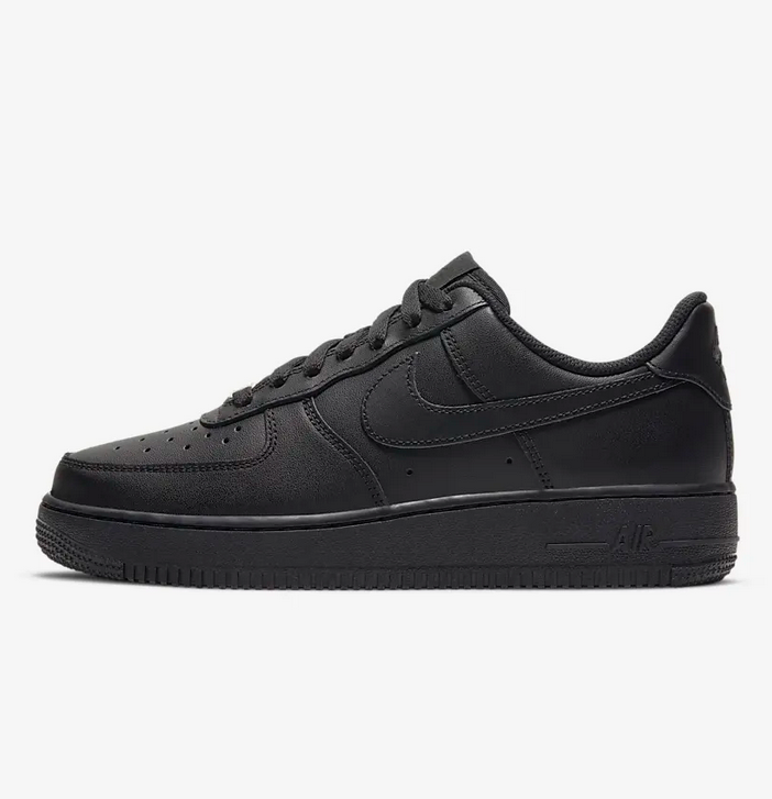 Nike Air Force 1 '07 Low Triple Black Men's Low Top Shoes Sneakers US Size