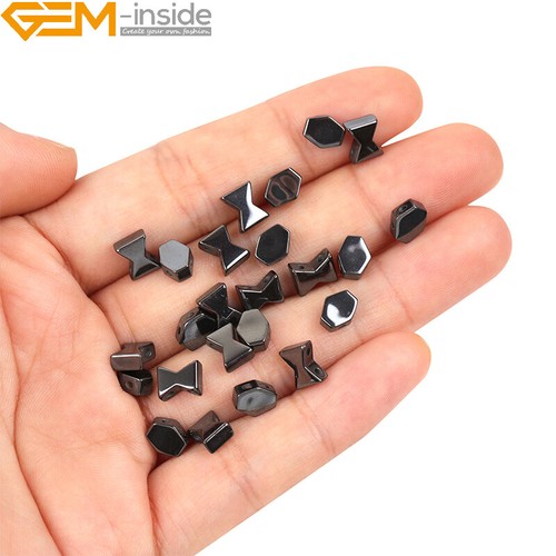 Cuentas de hematita negras naturales fabricación de joyas poder energía chakra 15" moneda cruz - Imagen 298 de 360