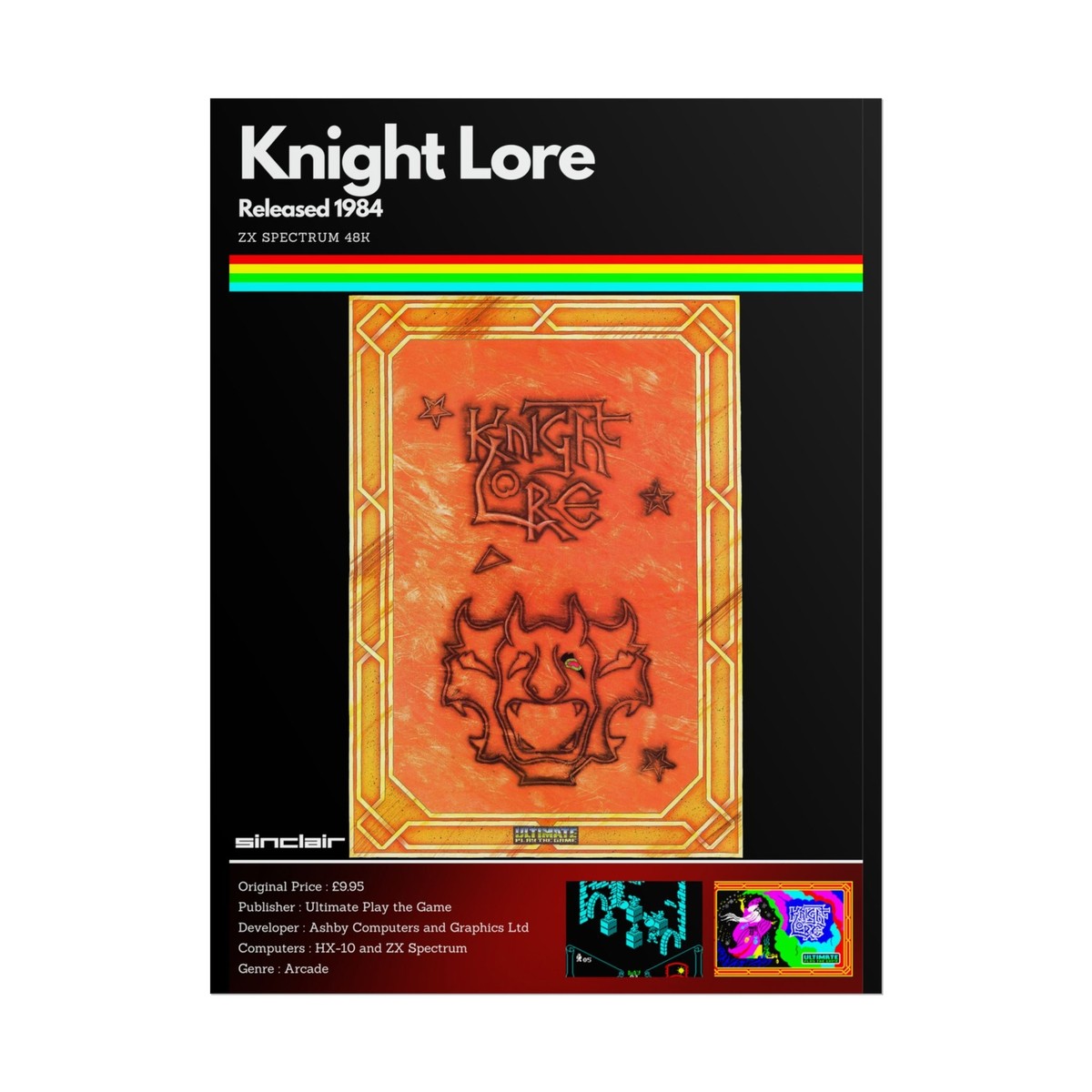 ゲームボーイ UK Shipping** Knight Lore ZX Spectrum Game | eBay