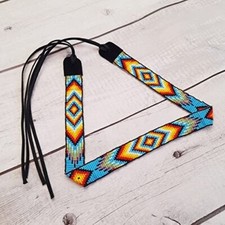 Beaded Hatband Native American Style Southwestern Cowboy Rode Handmade Head/Hat
