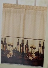 Vino, Pairs of Tailored Tiers Window Curtain Valance EBTR-5637