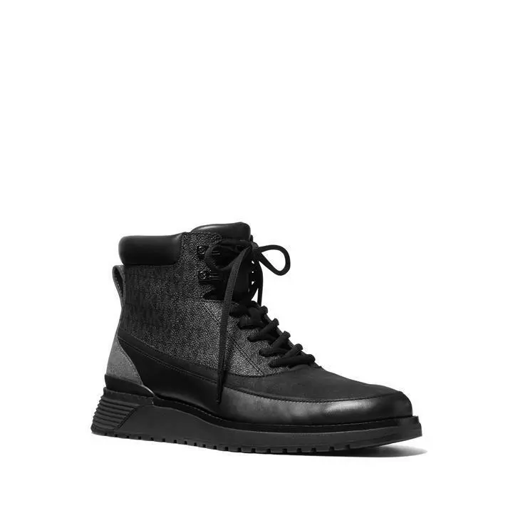MICHAEL KORS WYATT BOOT LACE UP ANKLE BOOTS MK Size UK 11 EUR 45 Genuine