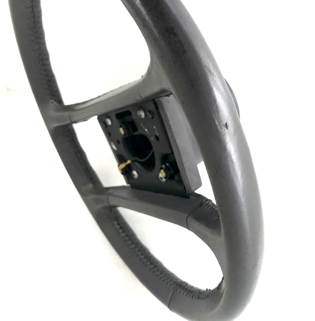 Porsche 964 Genuine Black Leather 380mm Steering Wheel for sale 