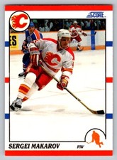 1990-91 Score - #71 Sergei Makarov (RC)