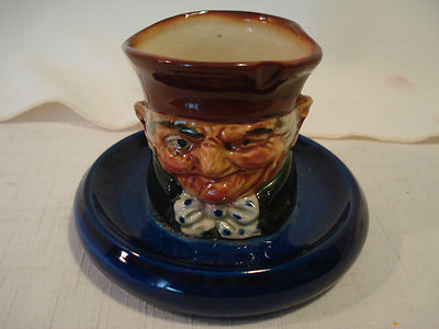vintage ceramic cigarette holder Vintage Ceramic Toby Cigarette Holder Bowl - Japan
