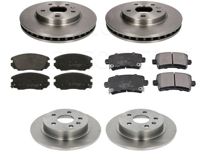 FRONT & REAR BRAKE DISCS AND PADS SET FOR VAUXHALL INSIGNIA 1.8 i VVT 16V SRi 