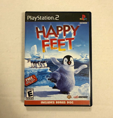 Midway Happy Feet (Sony PlayStation 2) E 2006 NTSC-U/C Manual Bonus Disc no game