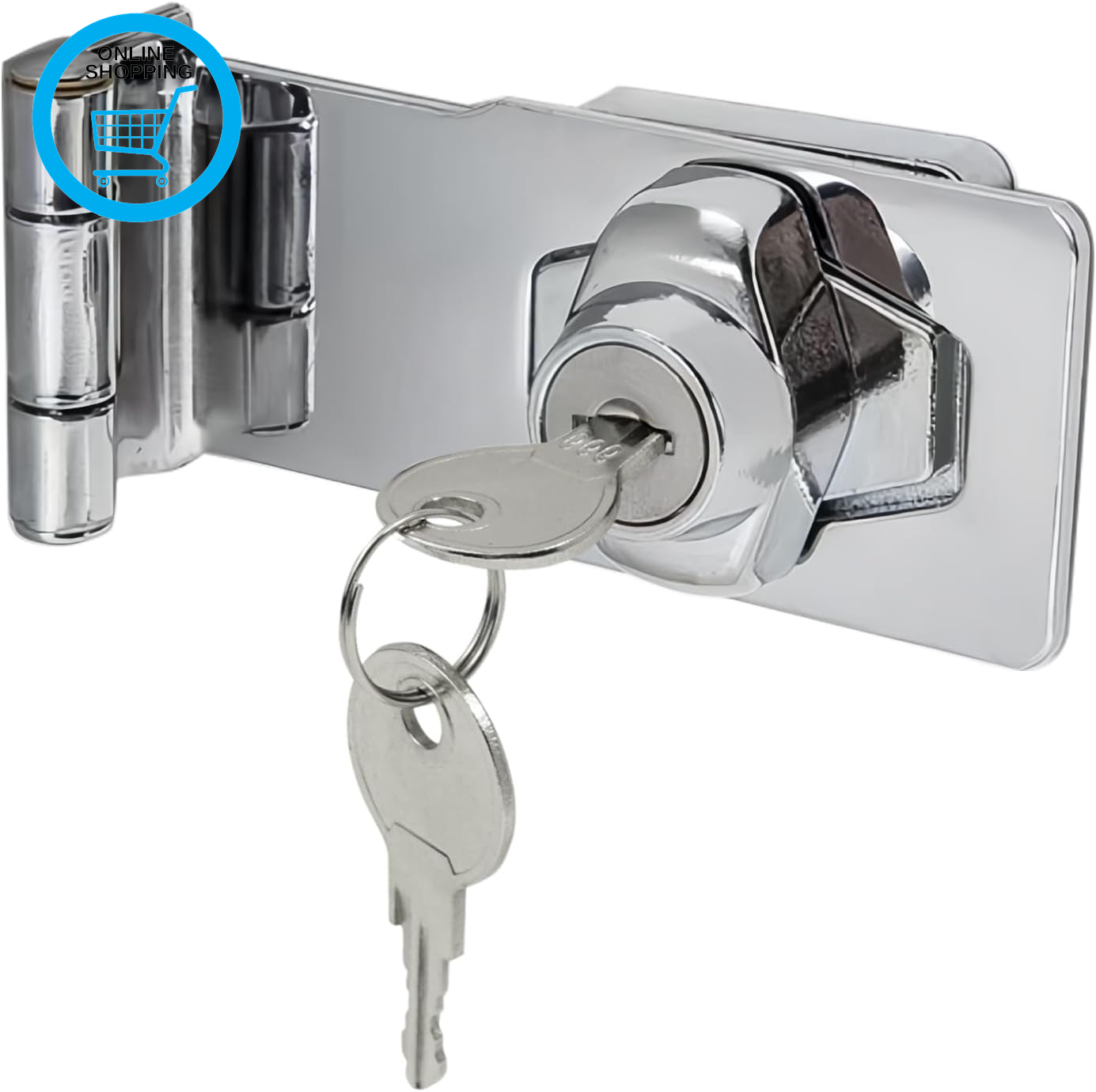 Keyed Hasp Lock 90 Degrees Right Angle Lock Hasp Twist Knob Keyed Locking Hasp S