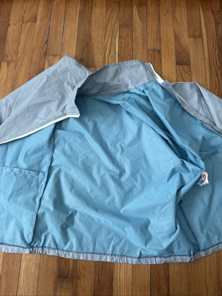 M.J Kirby Sportswear Dester Golf Men's Rain Jacket Blue Vintage Size M - Image 4 of 4