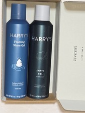 2 Harry's Men's Foaming And Non Foaming Shave Gel With Aloe- 6.7oz NEW