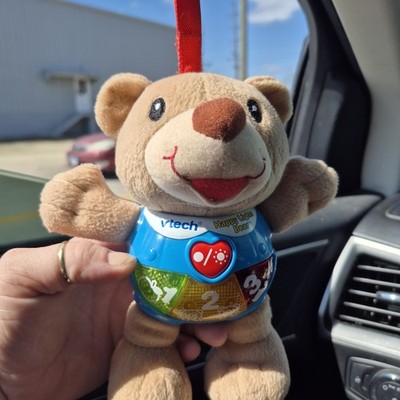 VTech Happy Lights Bear Plush Toy Interactive Learning Toy Hanger Musical 8 Inch