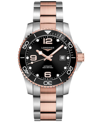Longines Hydroconquest Auto 41mm Black Dial Two-Tone Men's Watch L3.781.3.58.7