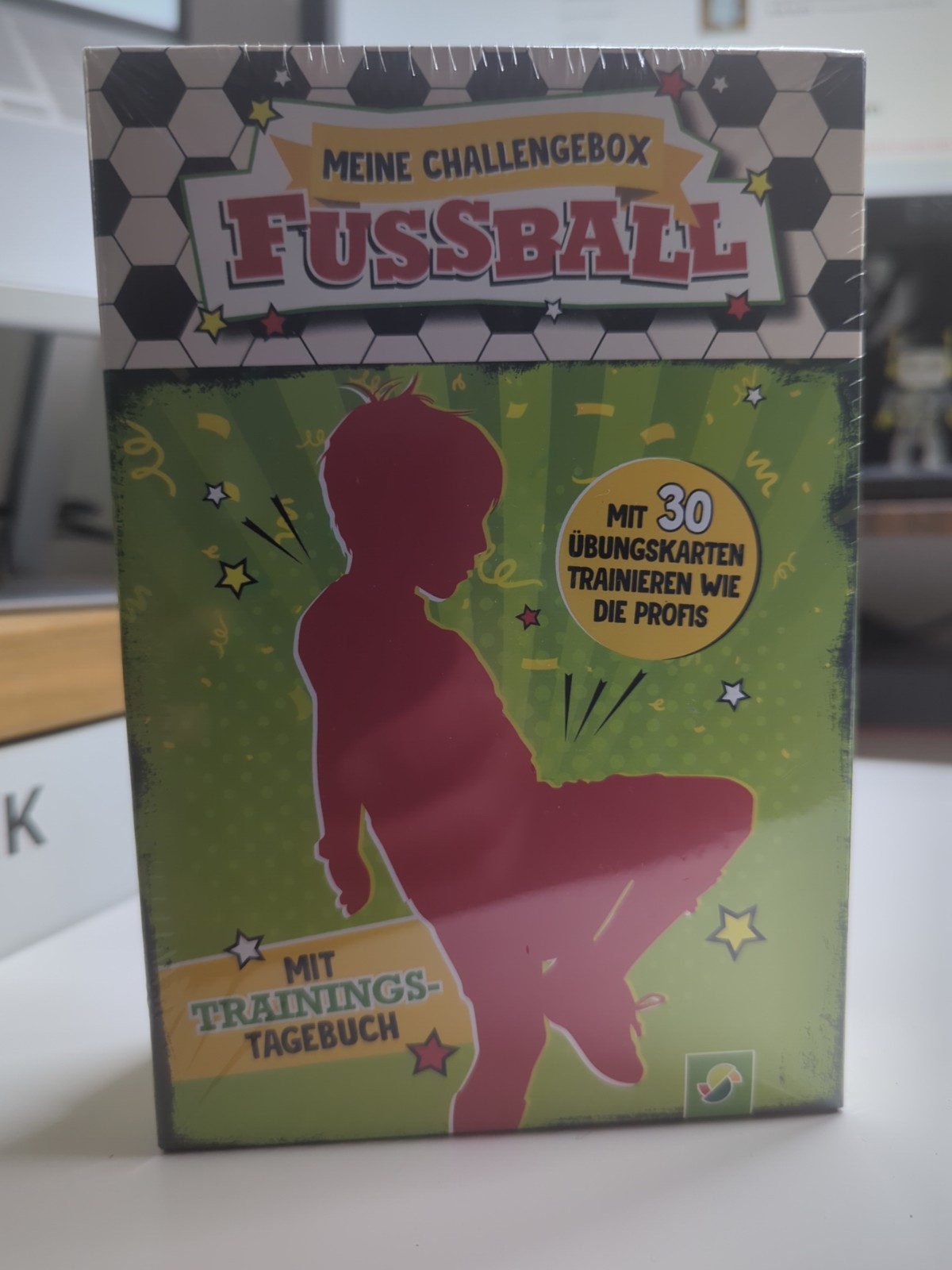 Meine Challengebox Fußball Mit 30 Übungskarten & Trainingstagebuch ab 6 Jahren