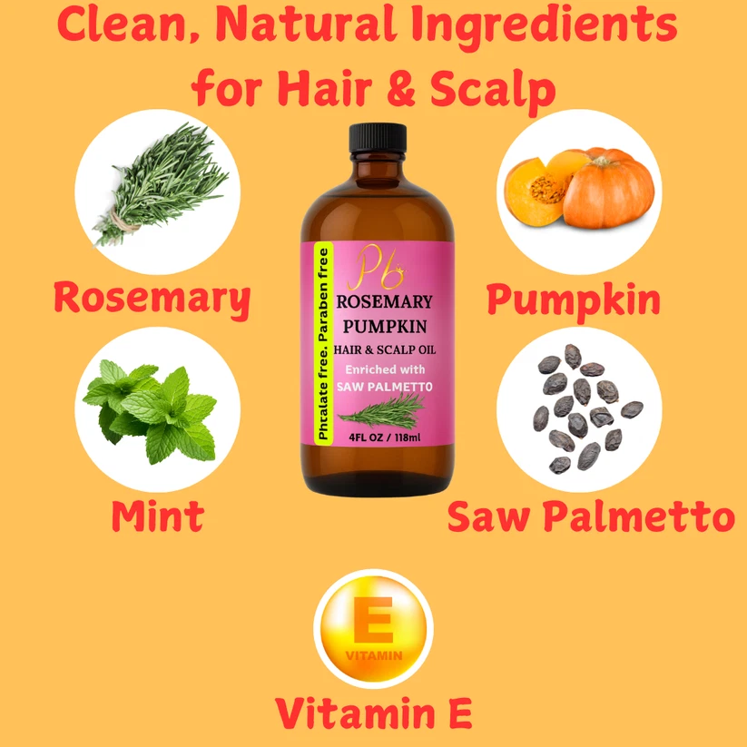 Rosemary Hair growth Oil, Rosemary Oil with Mint, Pumpkin Seed Oil, Saw Palmetto - Image 2 of 4