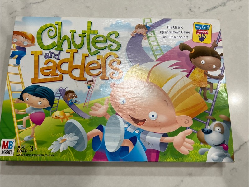 Hasbro Chutes and Ladders Board Game - MB Original