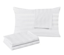 100 Egyptian Cotton Queen Size Pillow Protectors with Zipper Set of 4